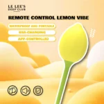 remote control lemon vibrator quiet but powerful 10 modes soft silicone