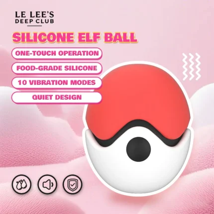 silicone elf motion ball compact quiet rechargeable mini vibrator